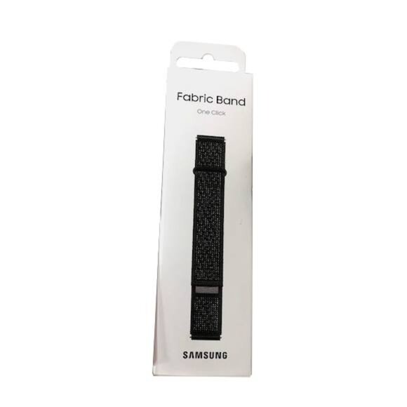 Samsung Galaxy Watch One Click Fabric Band Slim in Black (M/L) - Picture 6 of 6